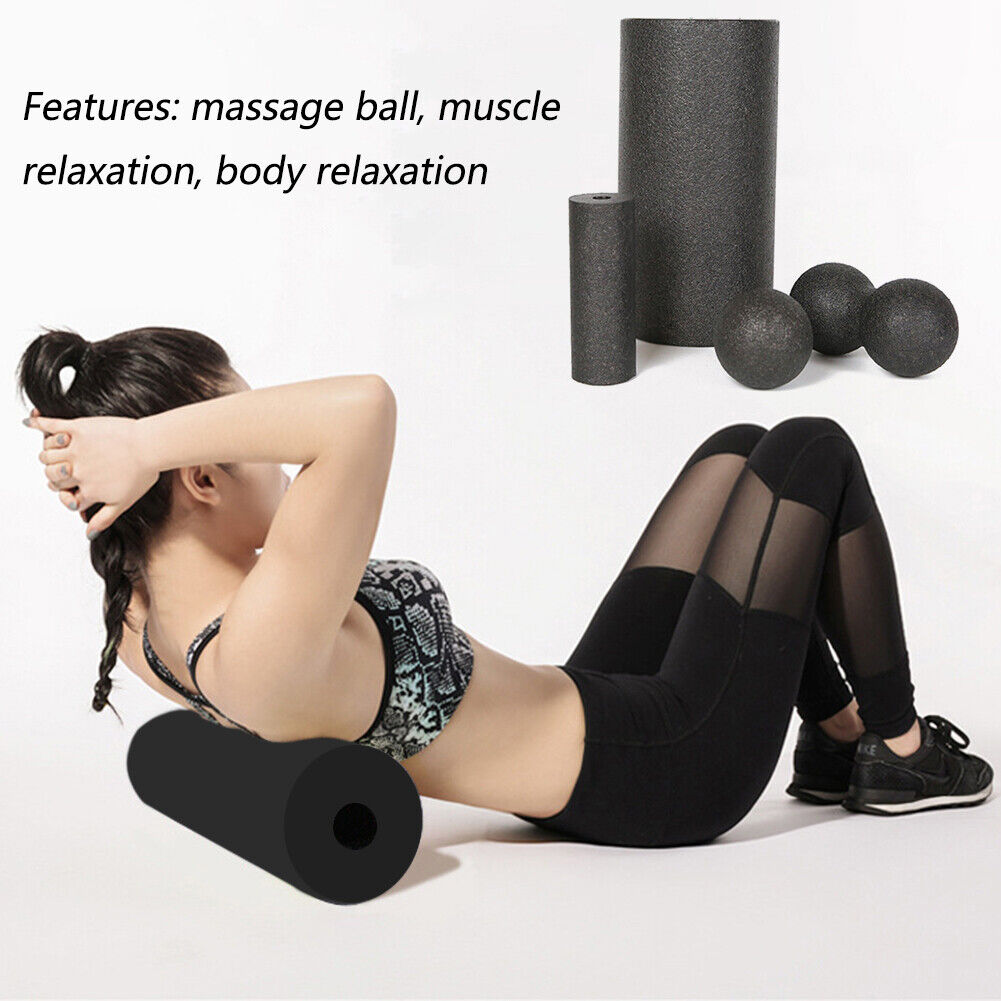4pcs Yoga Block Roller Fitness Ball Set EPP Massage Pilates Muscle Release