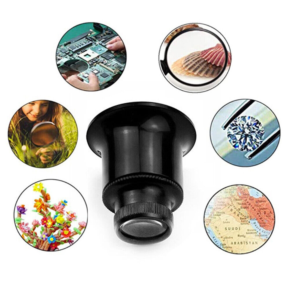 Watchmakers 20x Watch Magnifier Jewelry Glass Clearly Magnifying Eye Loupe