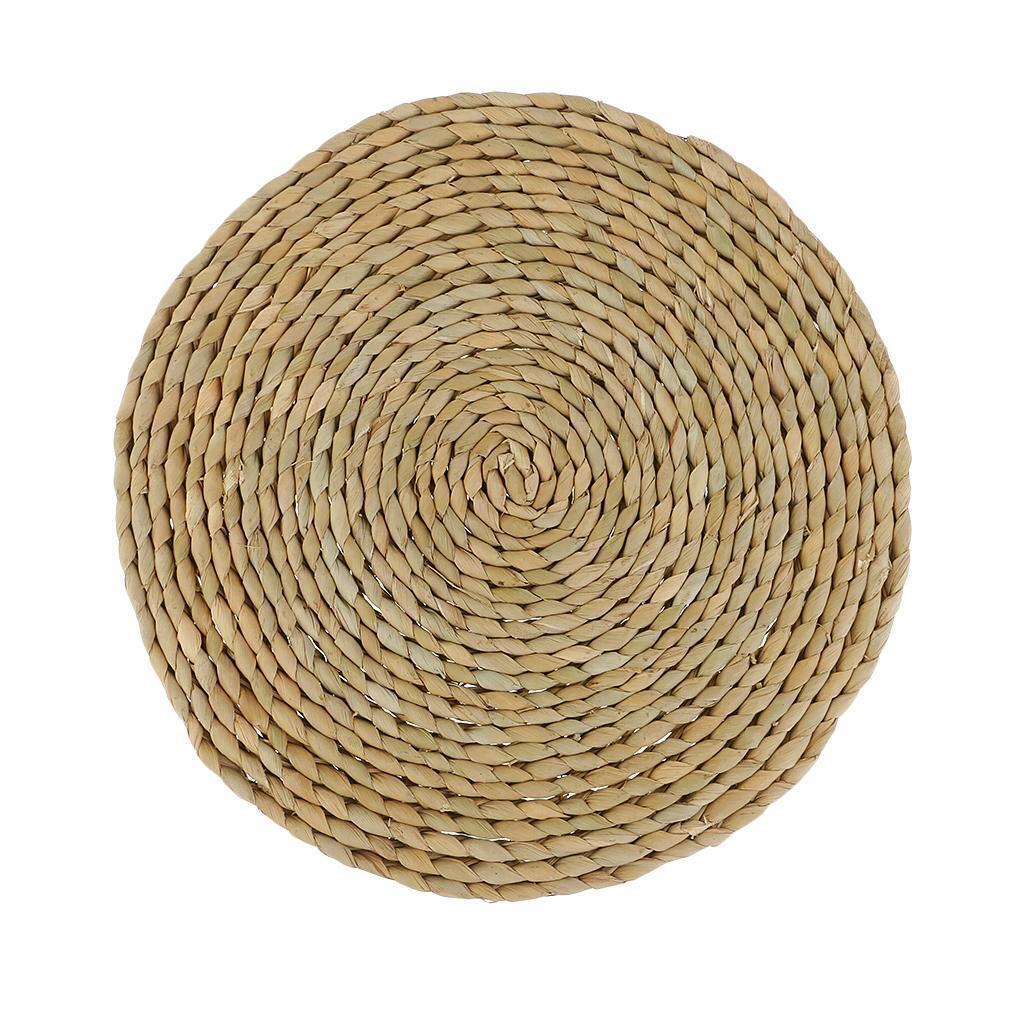 30cm Tatami Cushion Seat Mat Handmade Round Straw Floor   Chair Mat