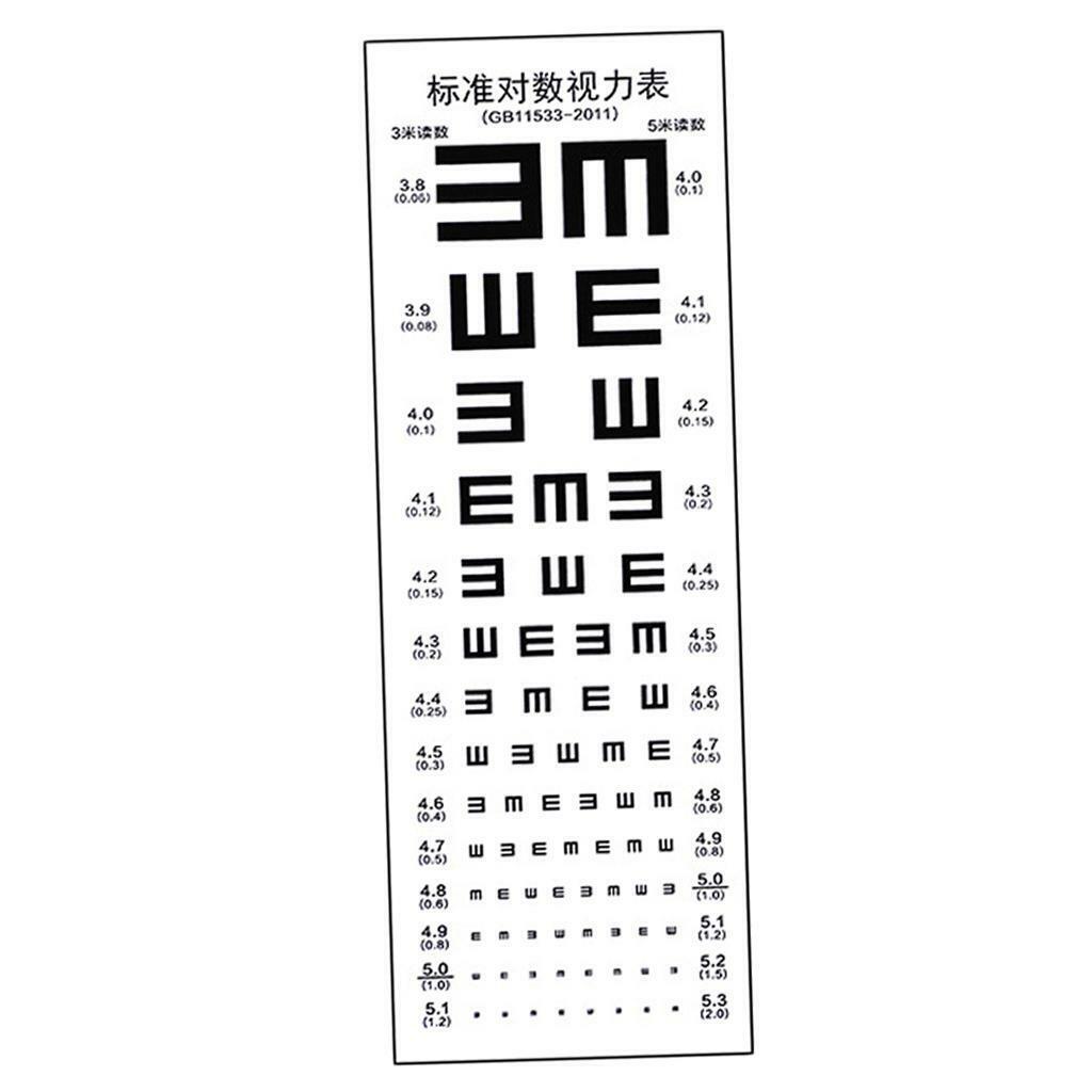 Standardized Eye Chart Visual Testing Chart  School for