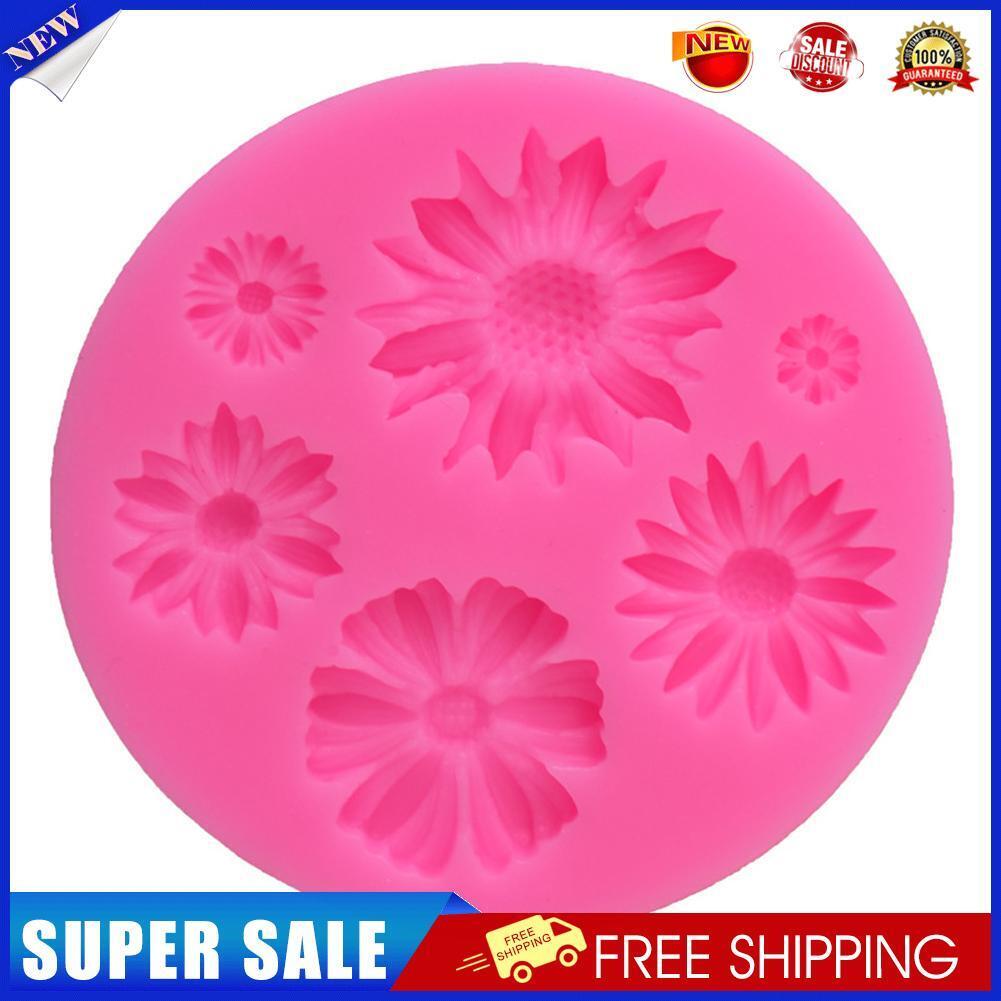 Sunflower Daisy Cake Molds Silicone Fondant Mould Pastry Baking Tray Molds