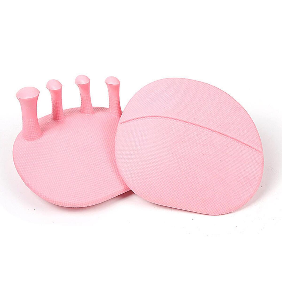 2x Soft Toe Separators Toe Dividers Exercise Auxiliary TPR Stretchers Pink