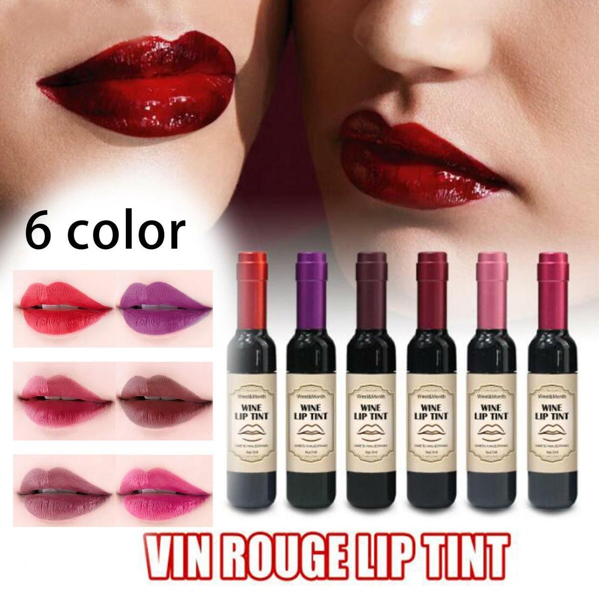 6 Pieces   Set Plumper Smooth Makeup Lip Stain Tint for