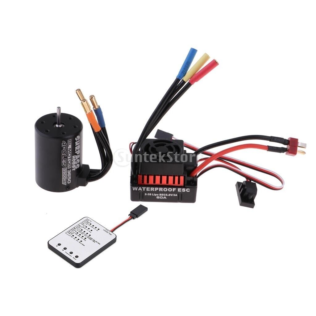 1/10 Scale Brushless   Combo Set - 2-3S Lipo Waterproof ESC