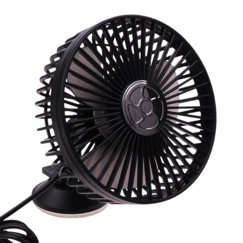 USB Car Fan with Suction Cup Dashboard Fan Car Auto Cooler for SUV RV Van Truck