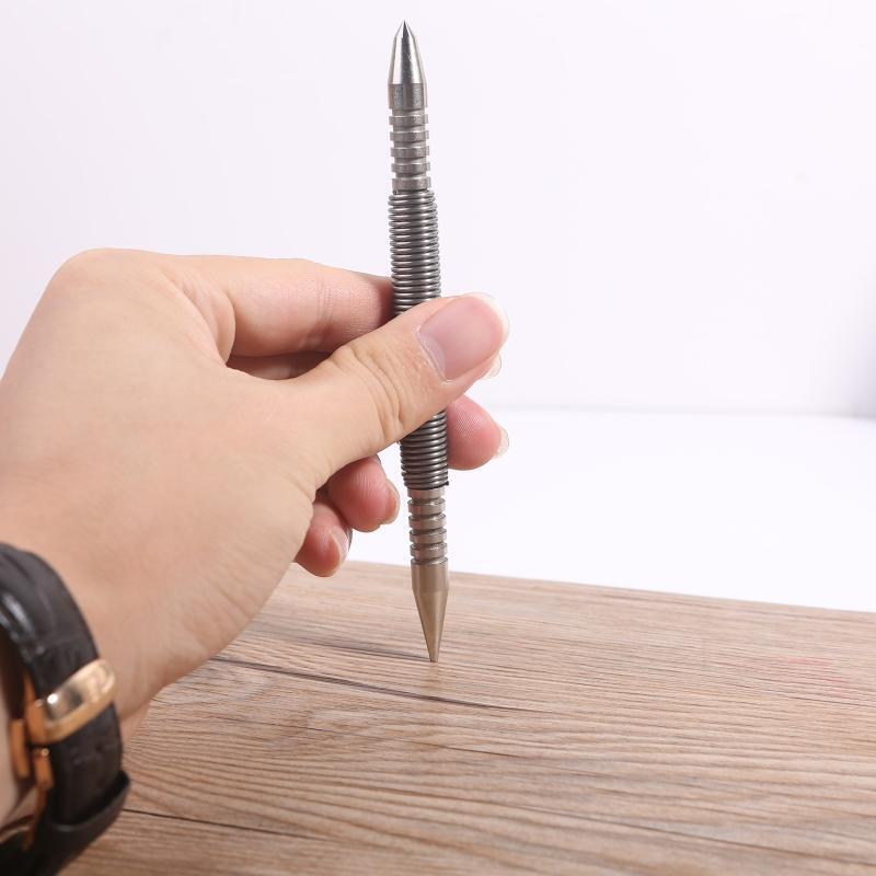 Center Puncher Metal Center Spring Nail Punch Tool Double Head Nail Head Setter