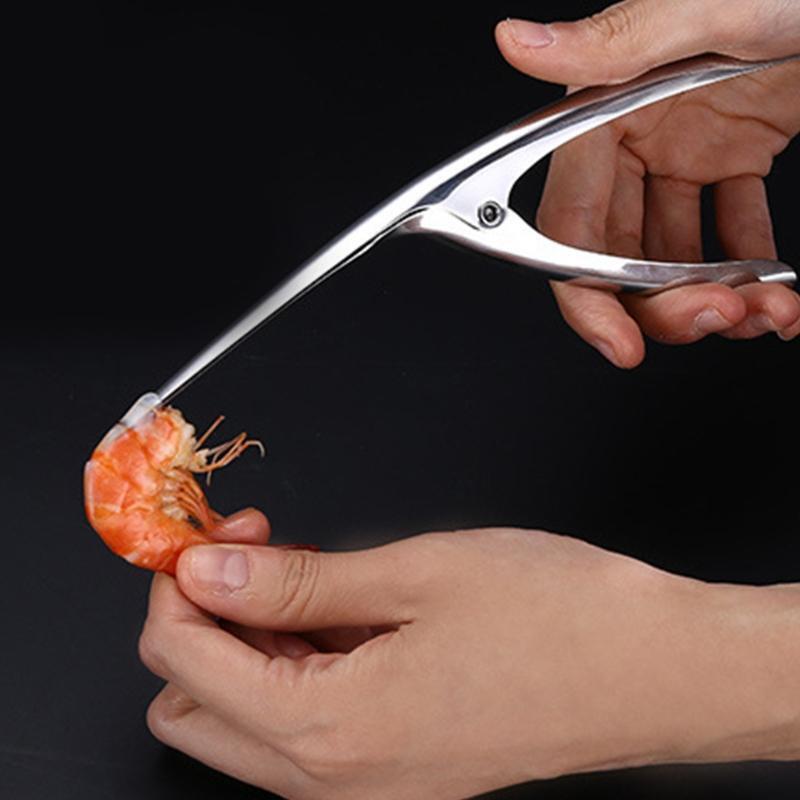 Shrimp Peeler Portable Stainless Steel Shrimp Deveiner Lobster Prawn Peeling