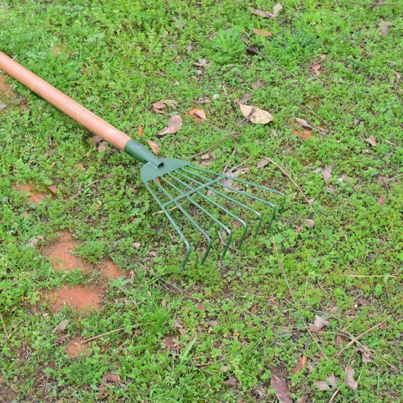 Garden Hand Rake 7 Tine Small Shru b Rake Head Only 7 Tooth Duable Hand Tool