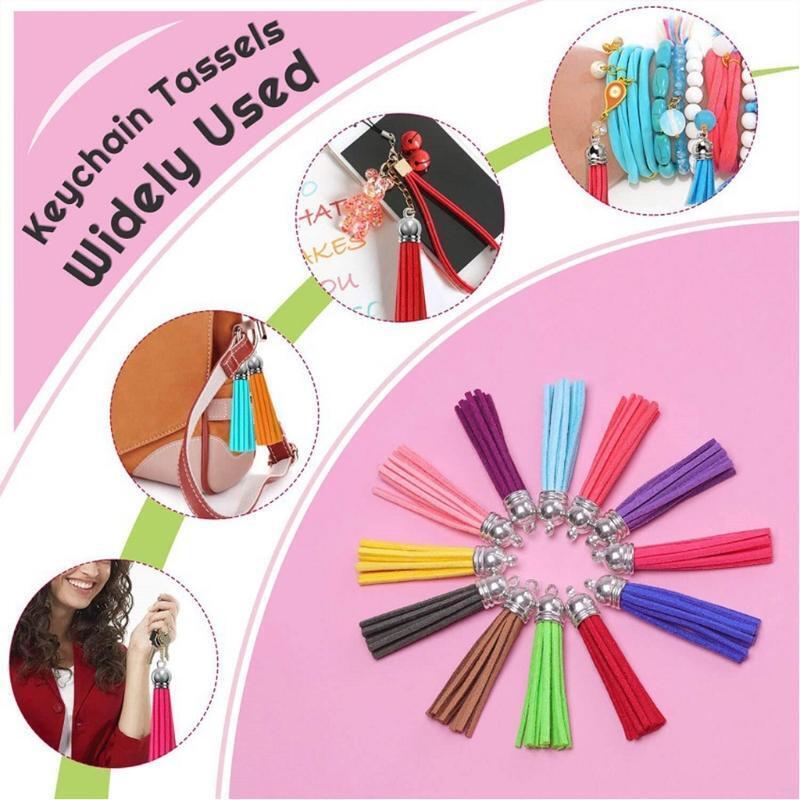 Suede Velvet Tassel For Keychain Cellphone Straps Craft Jewelry DIY Pendant