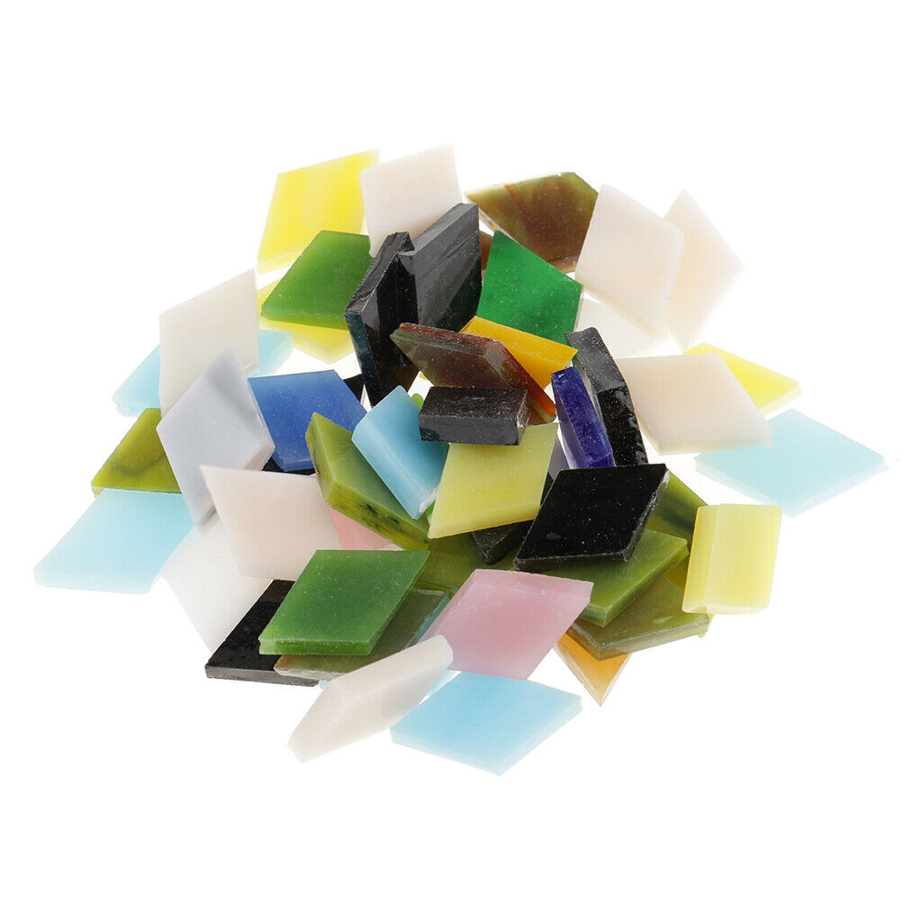 300pcs Colorful Rhombus  Pieces Mosaic Tiles Tessera  Craft 12mm