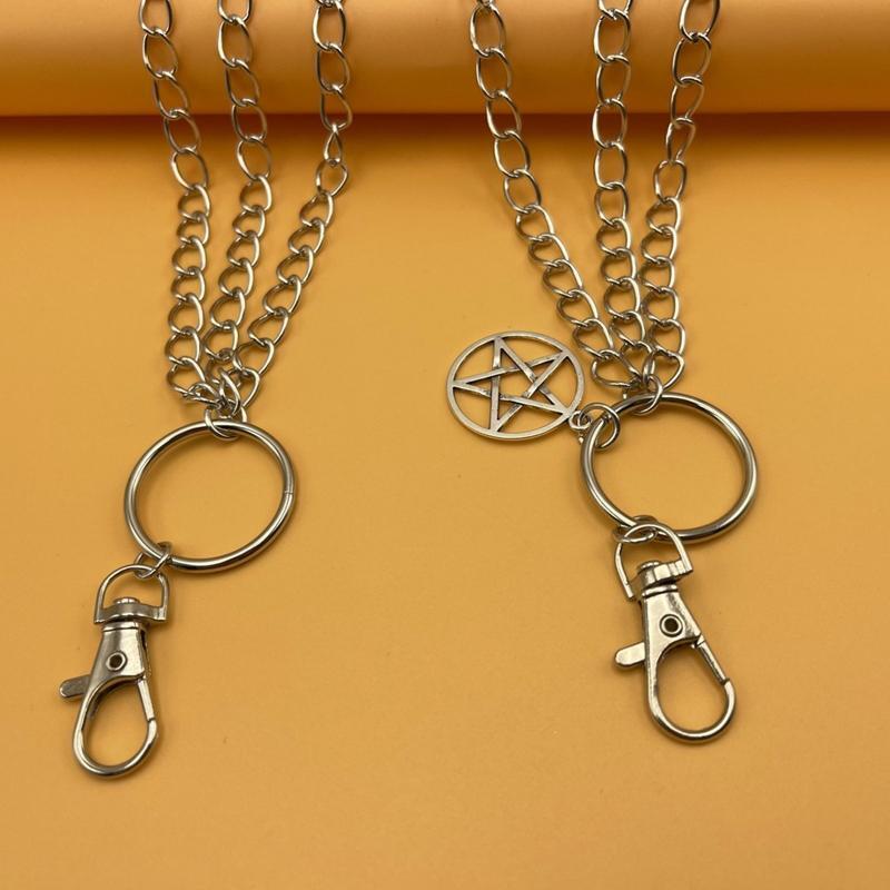 Five-pointed Star Pendant Pant Chain Women Multi Layer Street Metal Key Chain