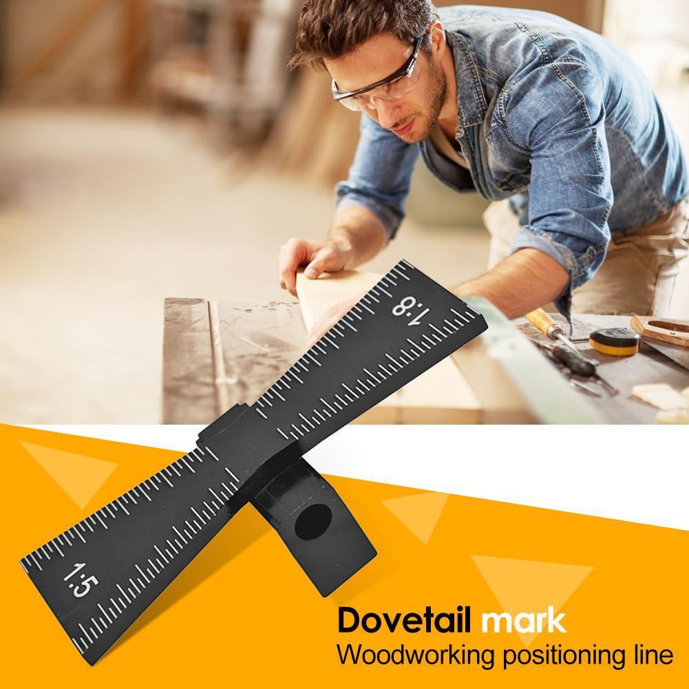 Aluminum Alloy Hand Cut Wood Joints Gauge Dovetail Marking Gauge Template