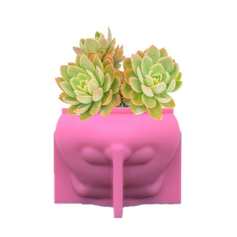 Clay Mold Silicone Dog Silicone Mould for Flower Pot Pen Holder Creative Gift
