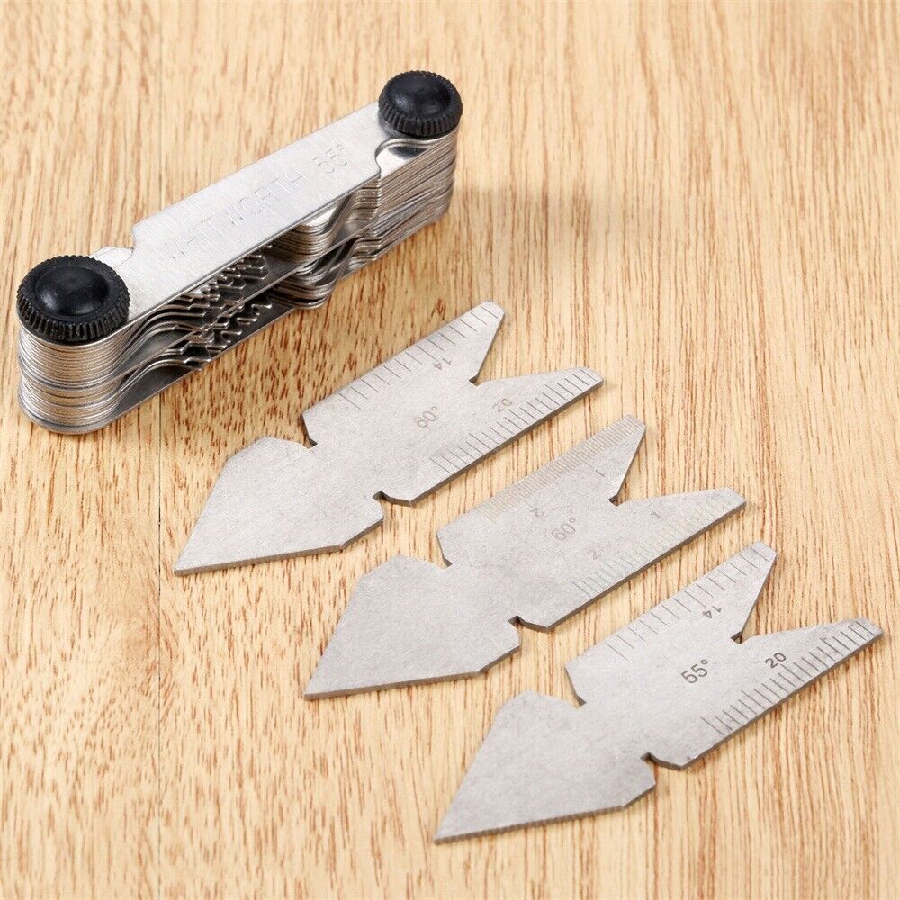 55&60° Metalworking Tooling Screw Pitch Center Gauge Business Inspection Measure