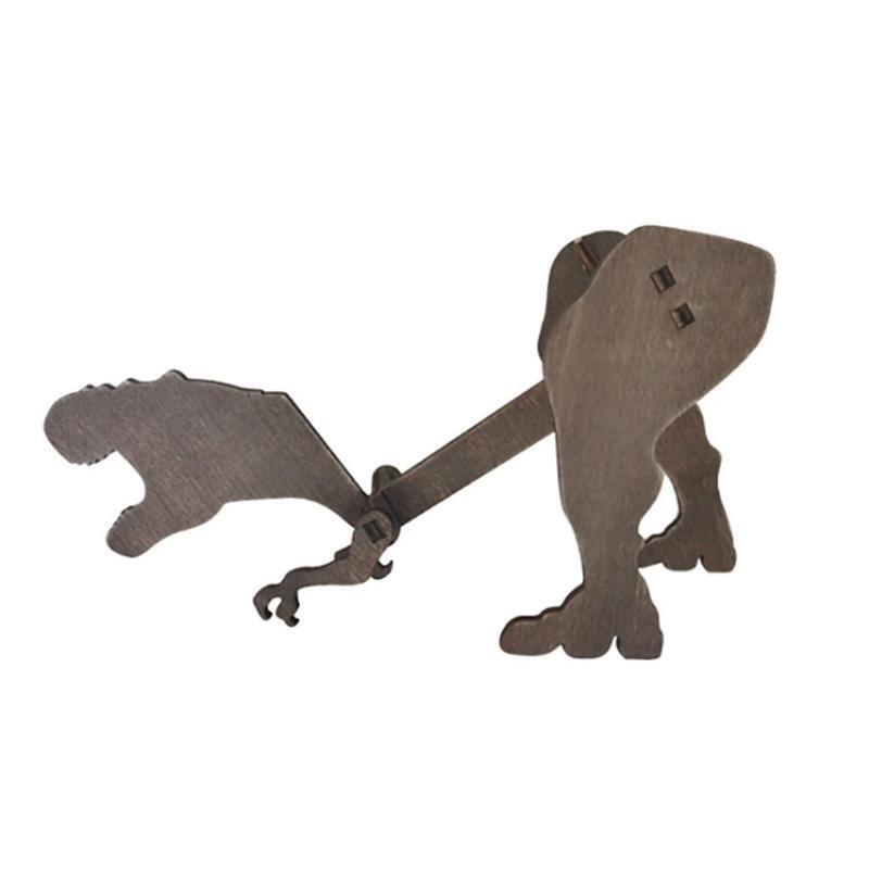 Wooden Wine Holder Decorative Abstract Dinosaur Shape Red Wine Racks Home Decors