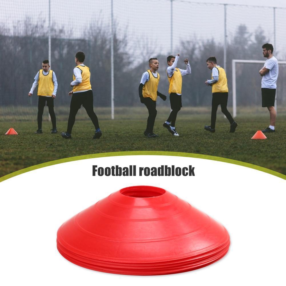 10pcs/lot Outdoor Soccer Cross Speed Agility Training Discs Cone (Red)