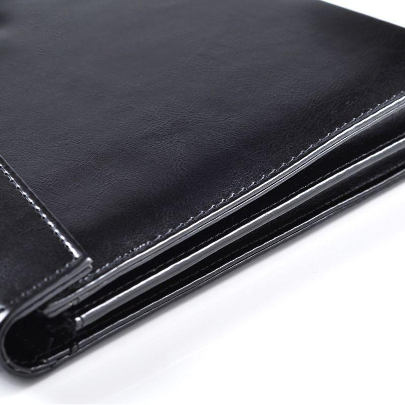 A4 Document File Folder with Password Lock Briefcase Organizer PU Leather Office