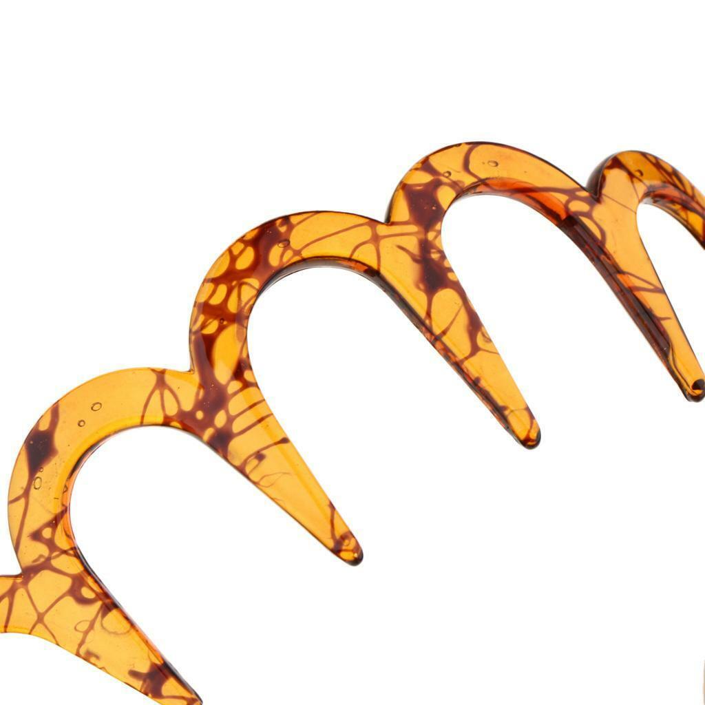 Fashion    Band Headband  Comb Hoop Non-slip Headdress Brown