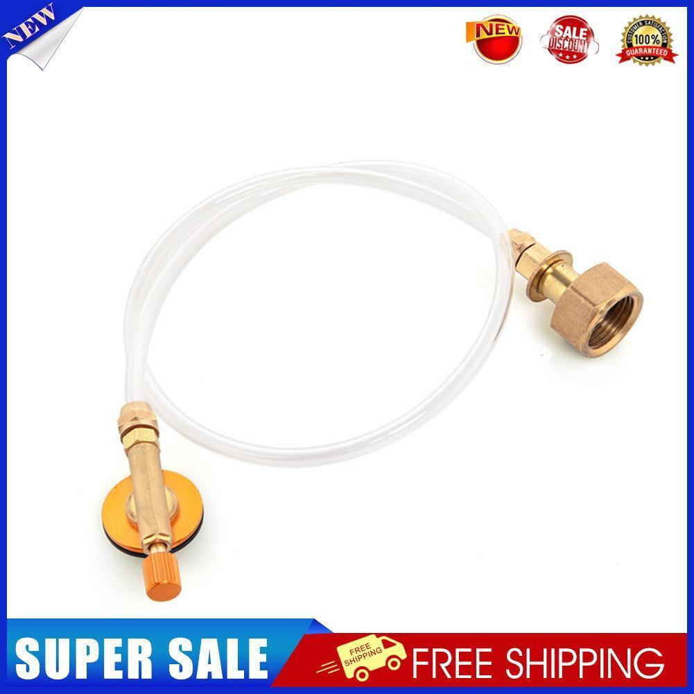 Outdoor Camping Picnic Gas Refill Pipe Cook Propane Flat Cylinder Tank Tube