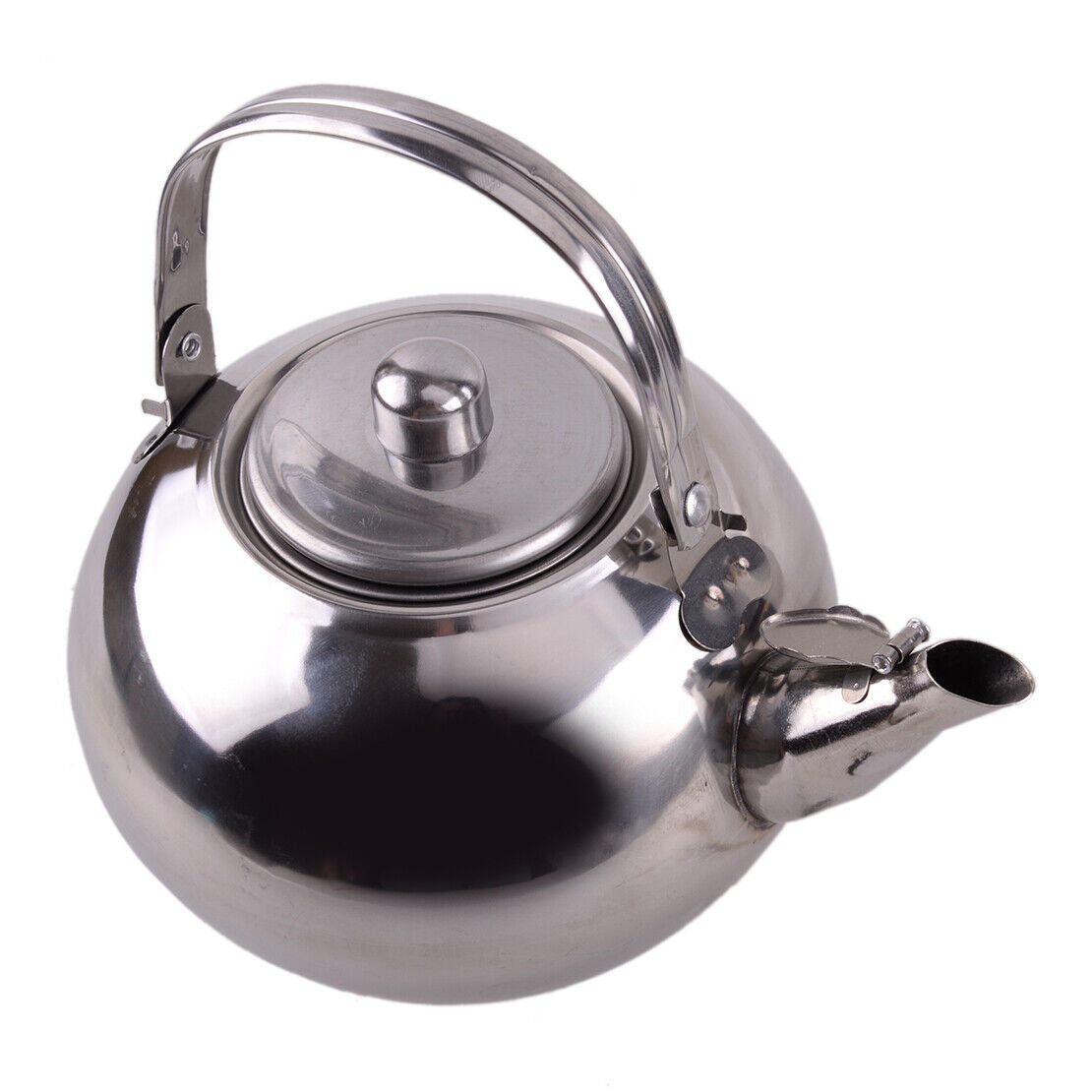 Stainless Steel Tea Kettle Tea Pot Teapot 1.2L For Outdoor Camping A4