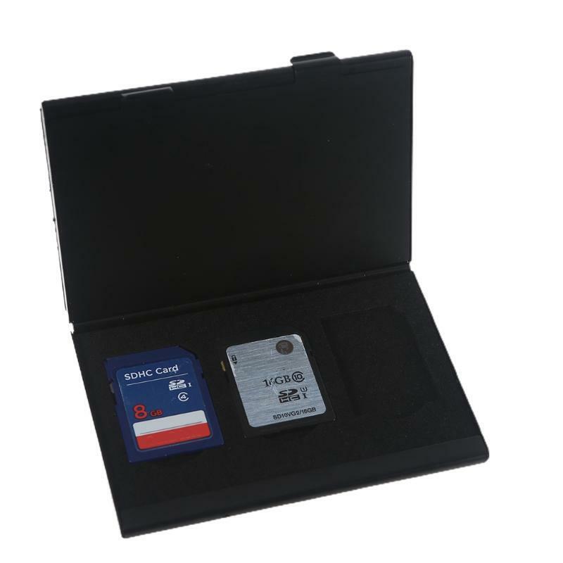 Portable Game Card Case 5-Slot Metal Memory Card Box Carrying Holder Organizer