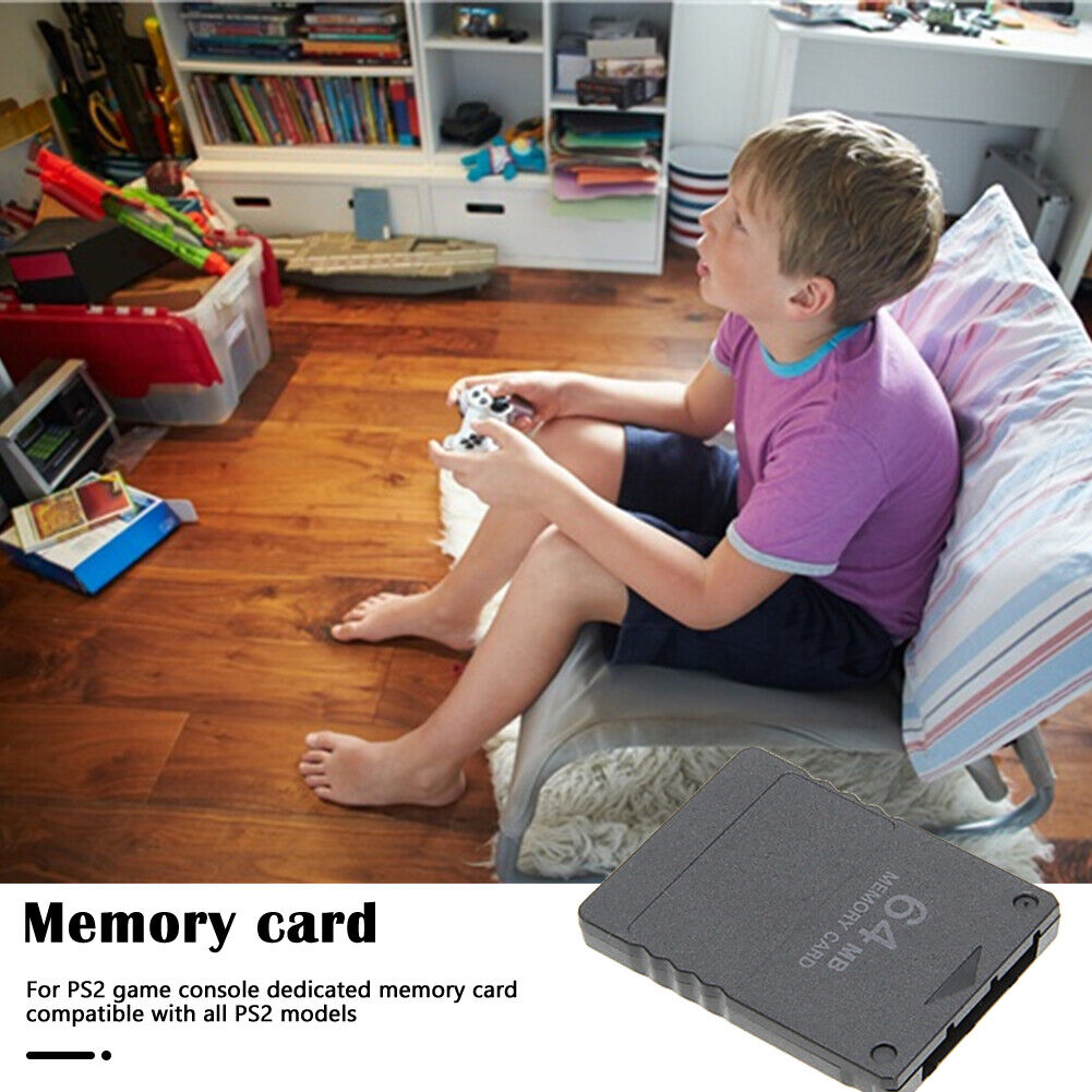 Memory Card for PS2 Game Console 64MB High Speed Gaming Data Storage Cards