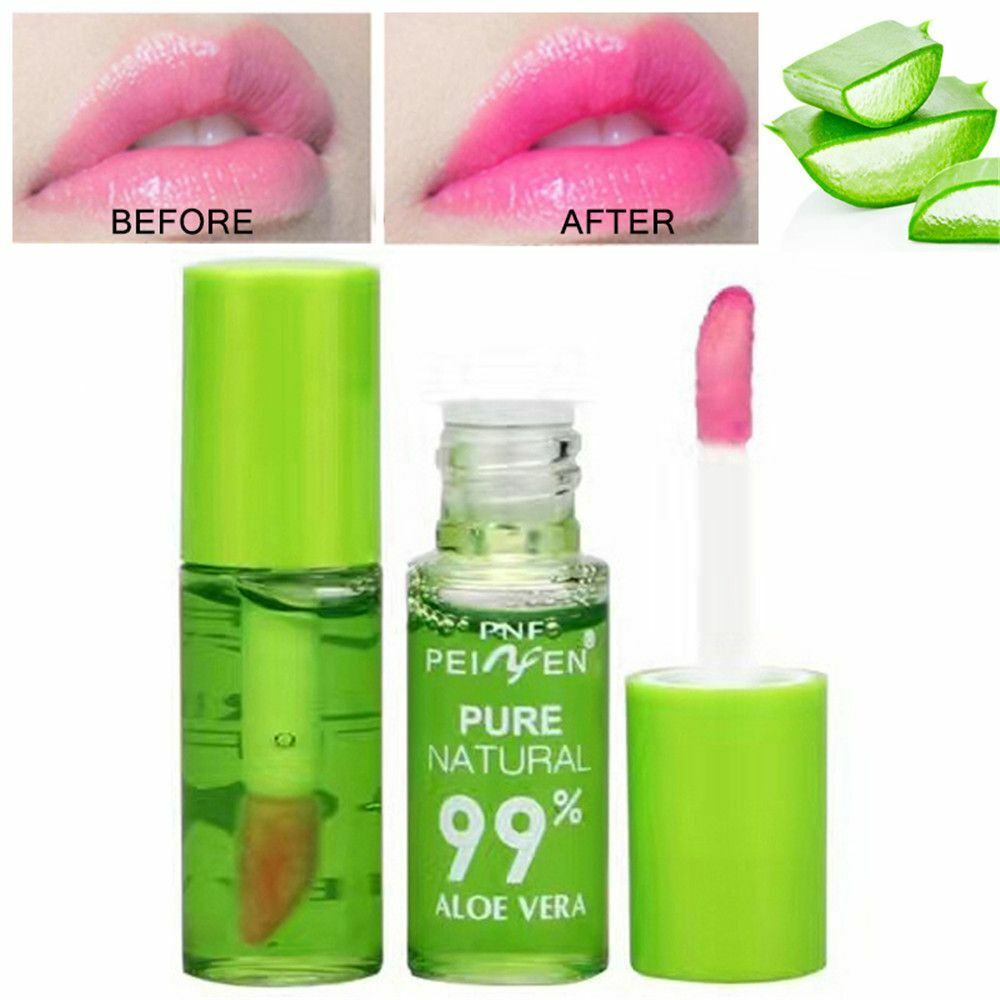 Waterproof Aloe Lip Gloss Transparent Lip Tint Color Changing Liquid Lipstick