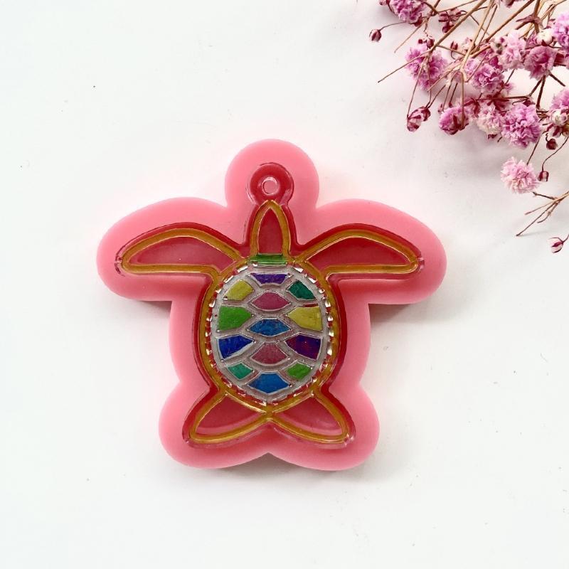 Diy Tortoise Keychain Mold Epoxy Crystal Silicone Mold Customized Mold Silicone