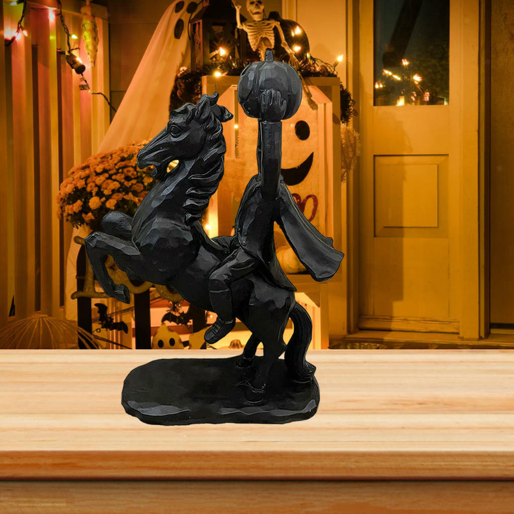 jockey statue sculpture decoration  creative gift scary