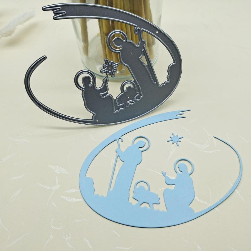 Christmas Jesus Metal Cutting Dies Stencil DIY Scrapbooking Album Paper Template