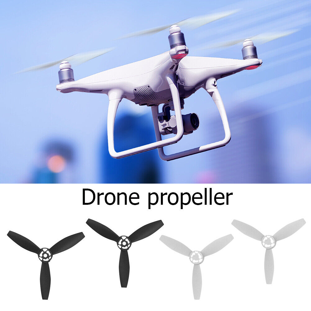 4pcs Propellers Quick Release Prop Blade for Parrot Bebop 2 (Black+White)