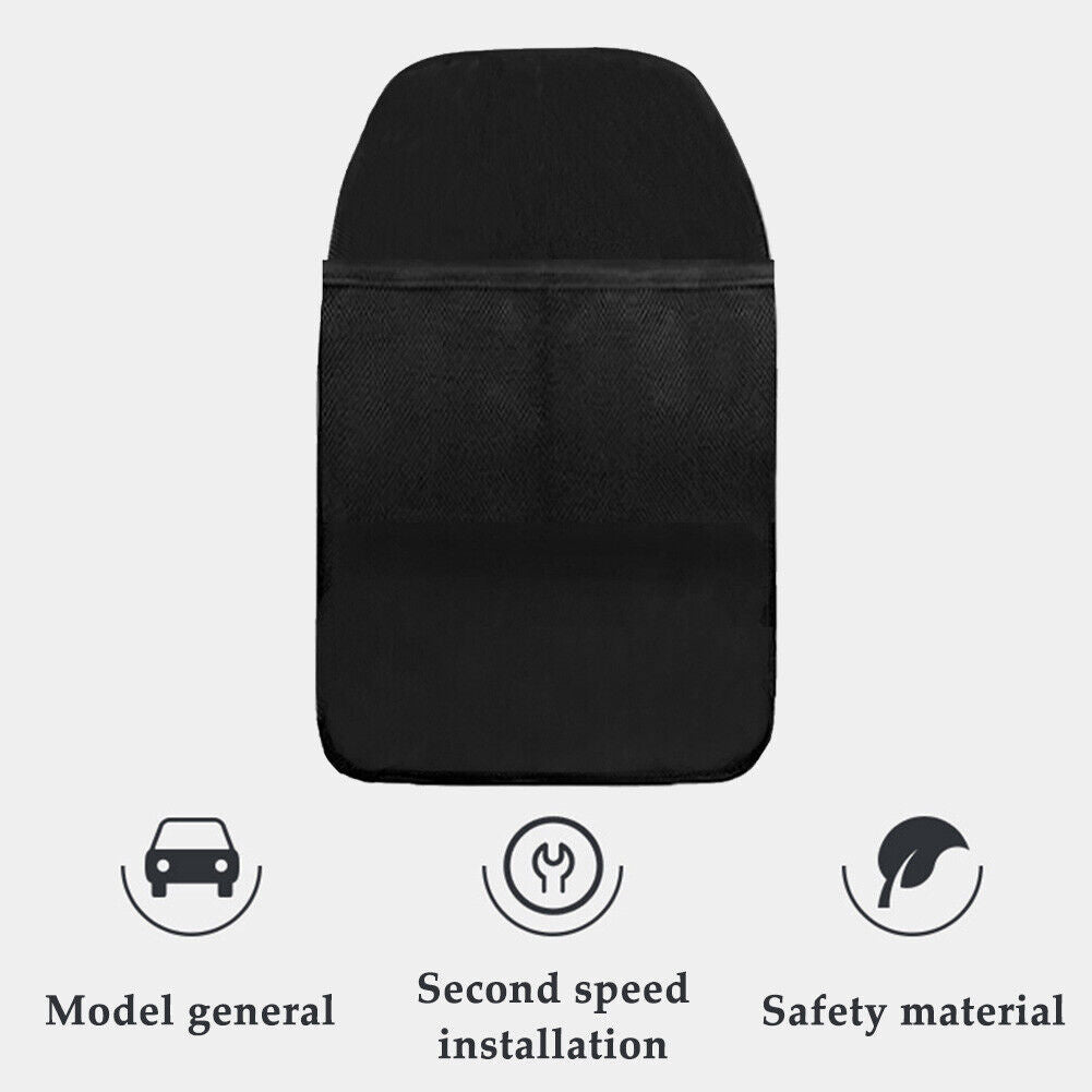 Waterproof Car Seat Back Cover Anti Kicking Pad Protector Storage Organizer