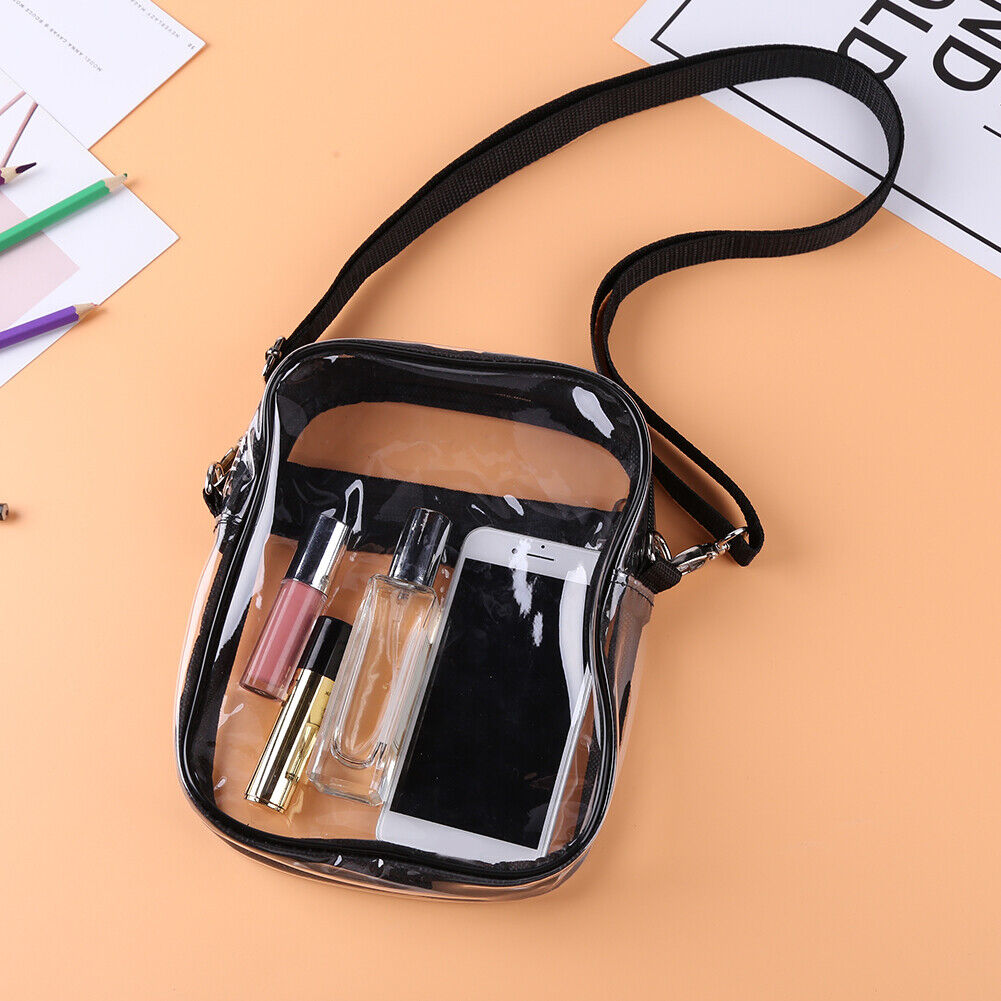 Fashion Clear Shoulder Bag Women Men Casual Travel Beach Crossbody Bags