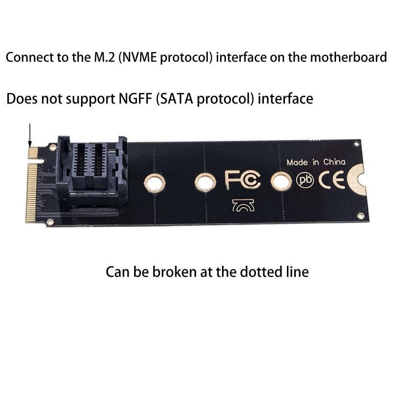 U.2 SFF-8639 to PCIe NVMe M.2 SSD Adapter Card SSF-8643 to SFF-8639 Converter