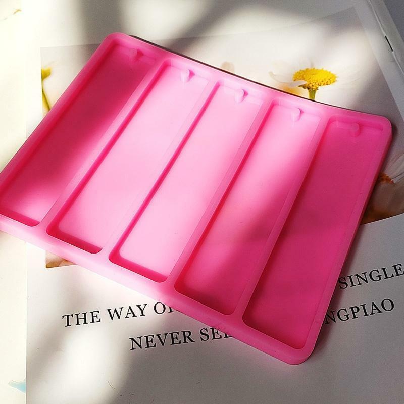 5 in 1 Rectangle Silicone Bookmark Mold DIY Bookmark Mold Making Epoxy DIY Craft