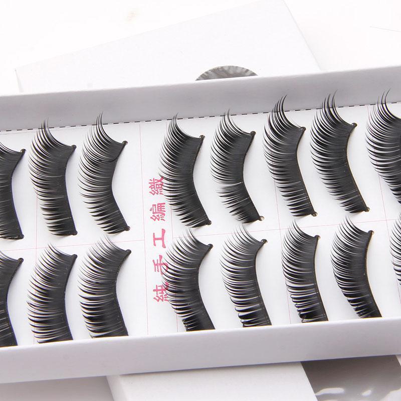 10 Pairs Natural Thick Black Long False Eyelashes Makeup Charming Eyes Lashes