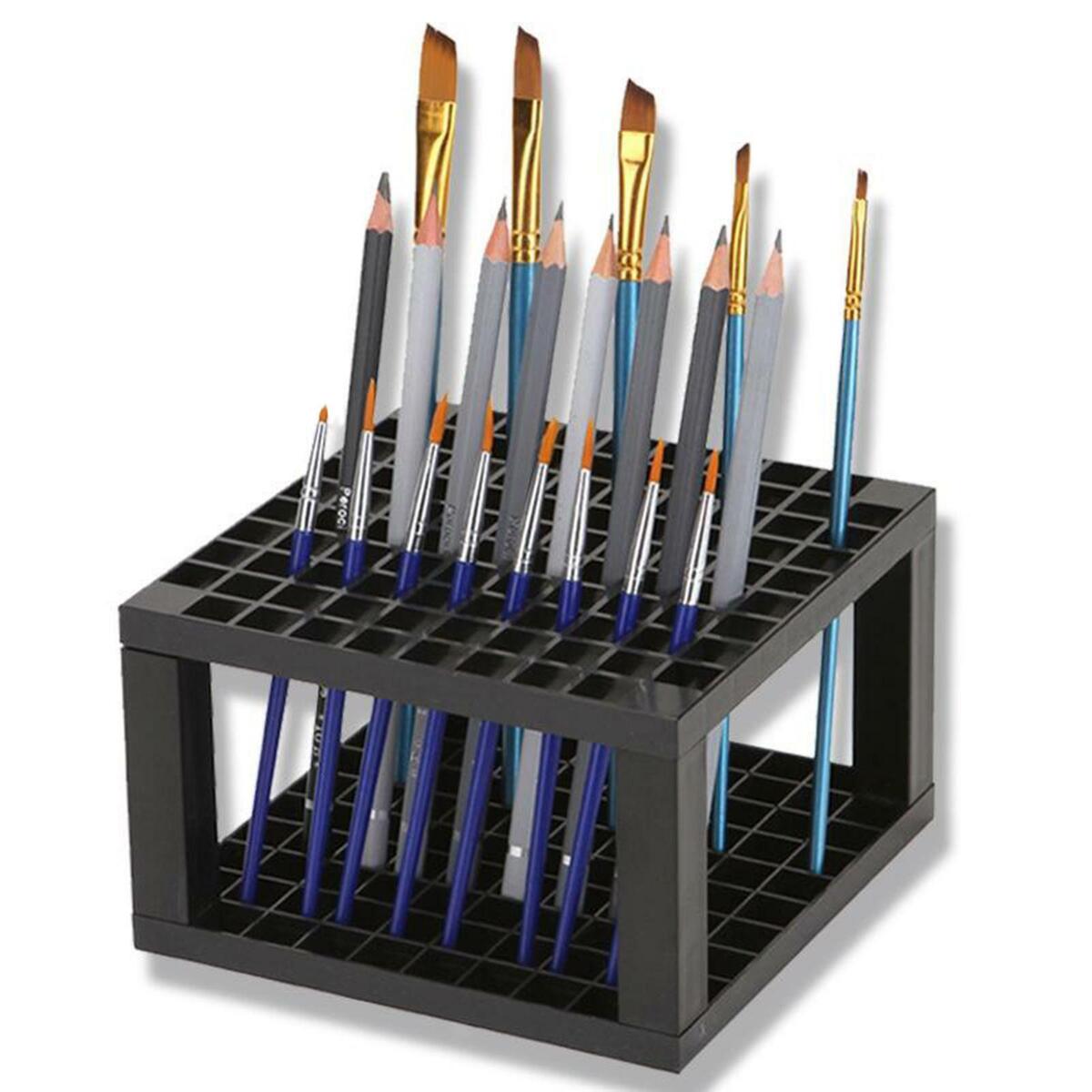 Pen Holder Dresser Paint Brushes Organizer Desk Marker Rack Holding Bracket