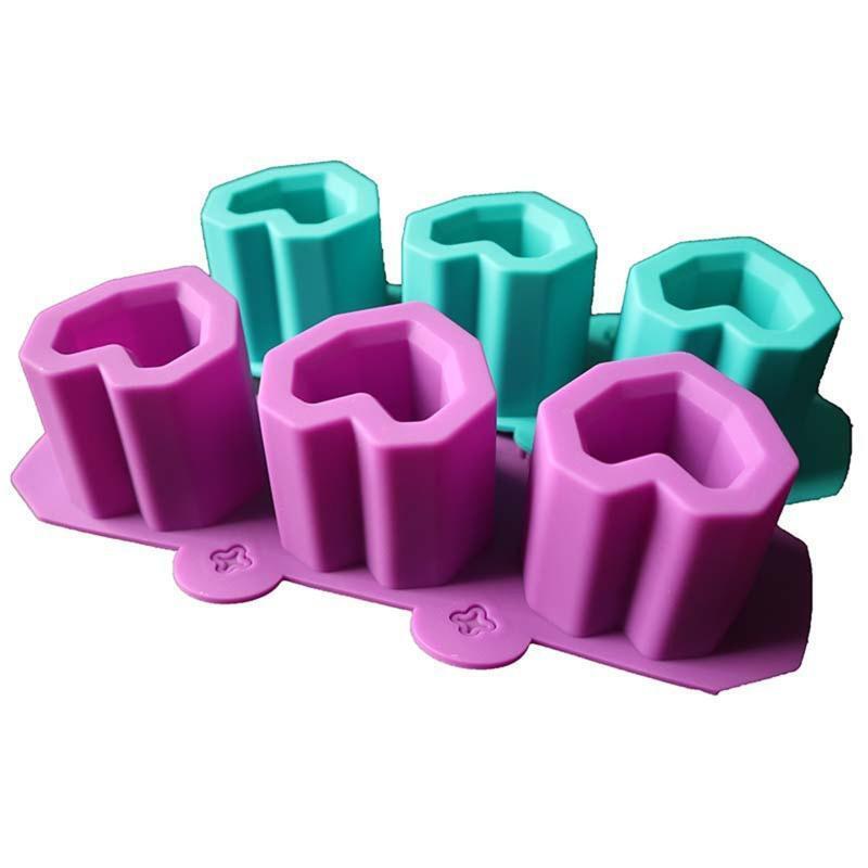 Round Candle Jar Silicone Molds for DIY Cement Concrete Plaster Square Mould