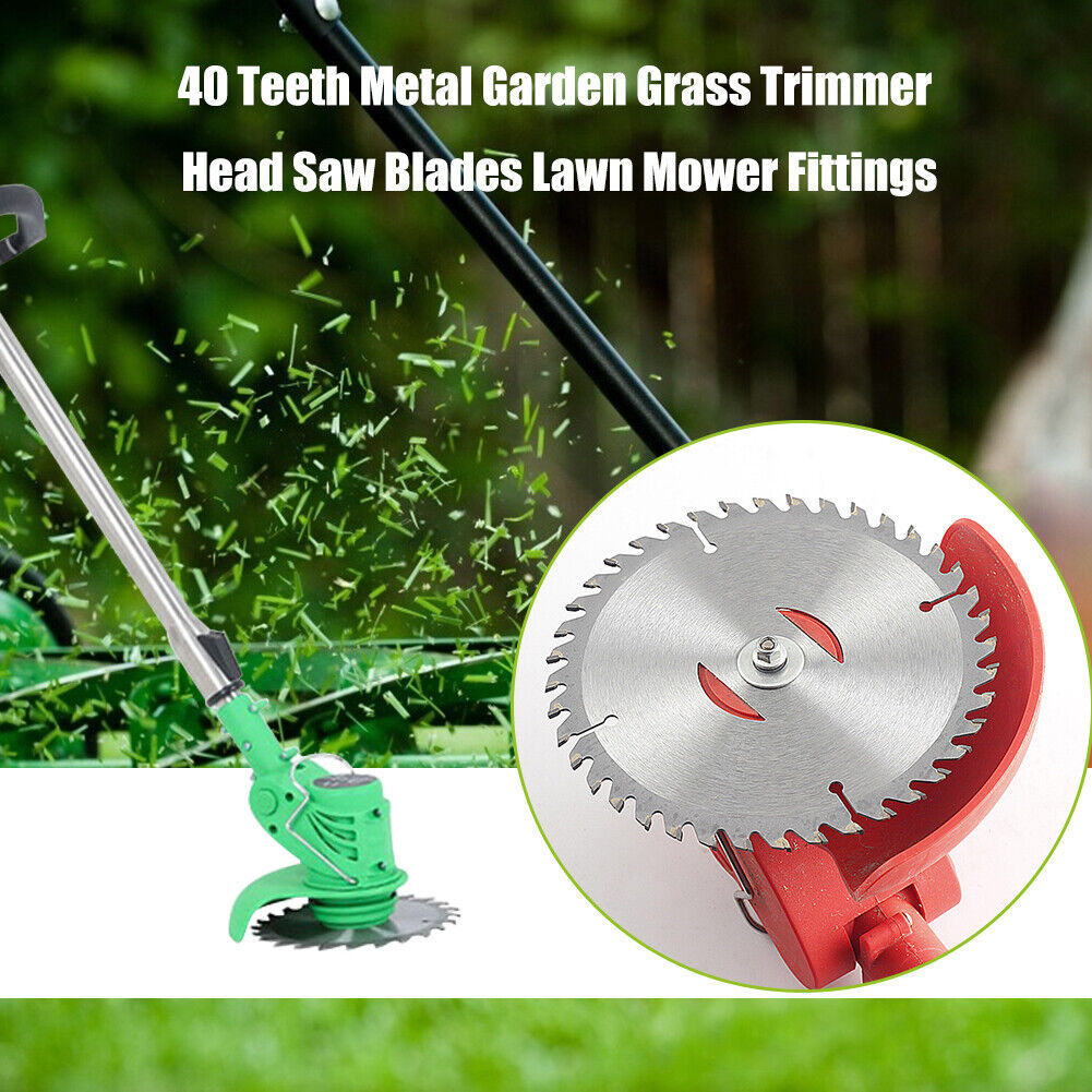 40 Teeth Metal Garden Grass Trimmer Head Saw Blades Lawn Mower Fittings