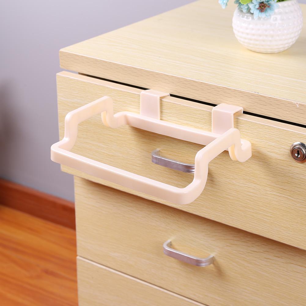 Portable KGarbage Trash Bag Holder Incognito Cabinets Cloth Rack(Beige)