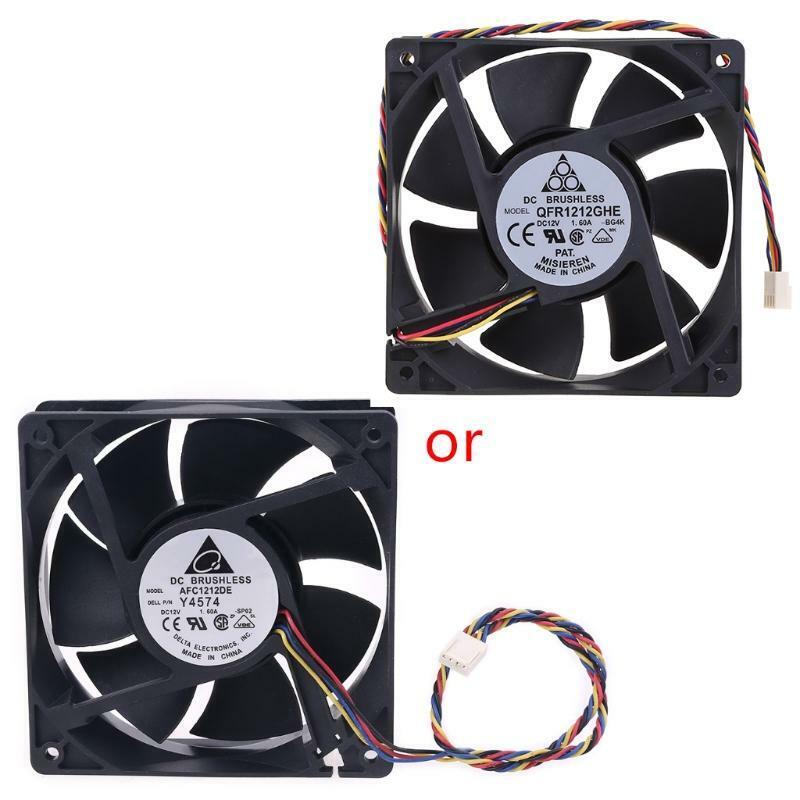 120x120x38mm Brushless DC 12V 1.6A PWM Server Cooling Fan For Delta AFC1212DE