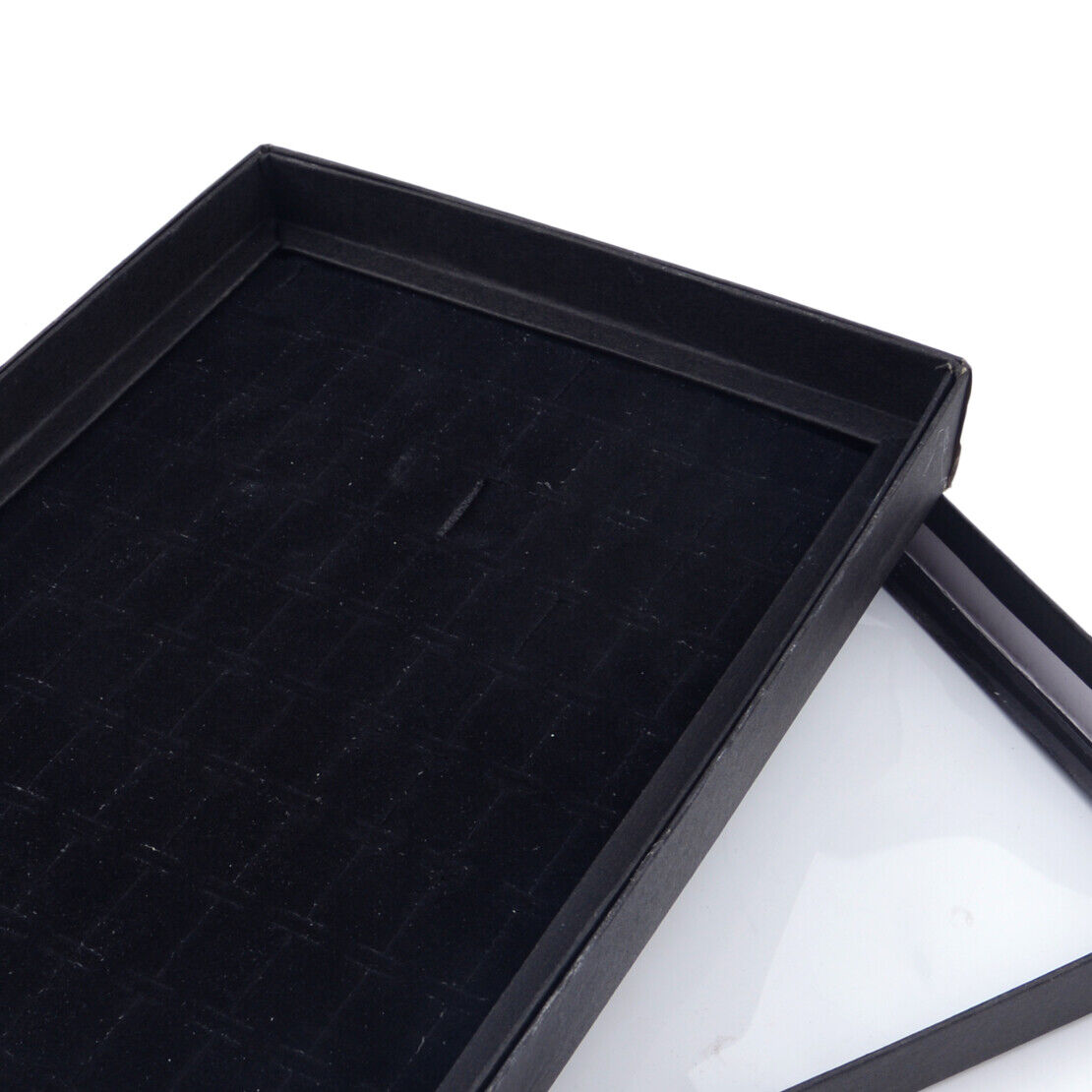 100 Slots Ring Earring Display Case Organizer Jewelry Storage Box Tray Holder li