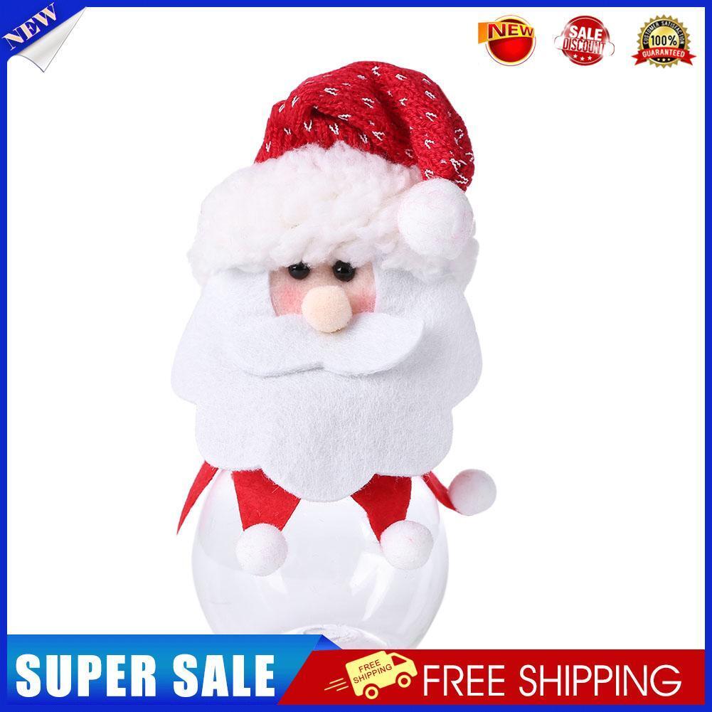 Christmas Party Decor Storage Box Candy Bottle Can Candy Jar(Santa)