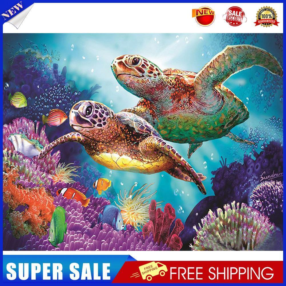 Diamond Painting DIY 5D Turtles Sea Embroidery Cross Stitch Mosaic Decor