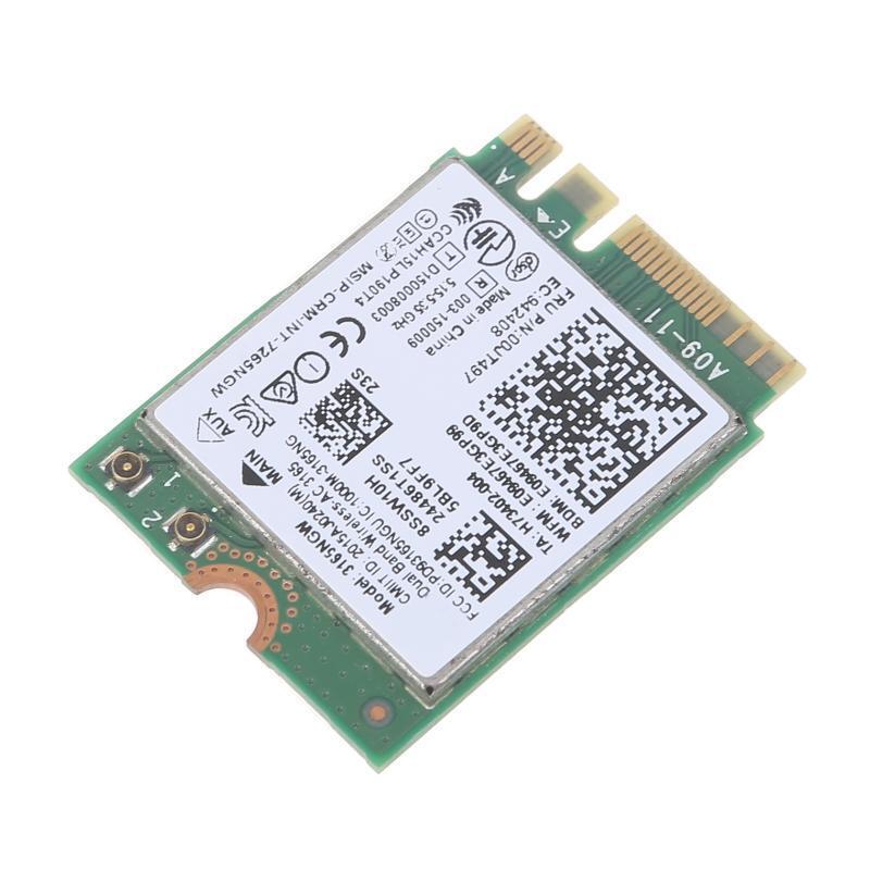 00JT497 3165NGW Wireless-AC Dual Band for Thinkpads Bluetooth-com WiFi Card