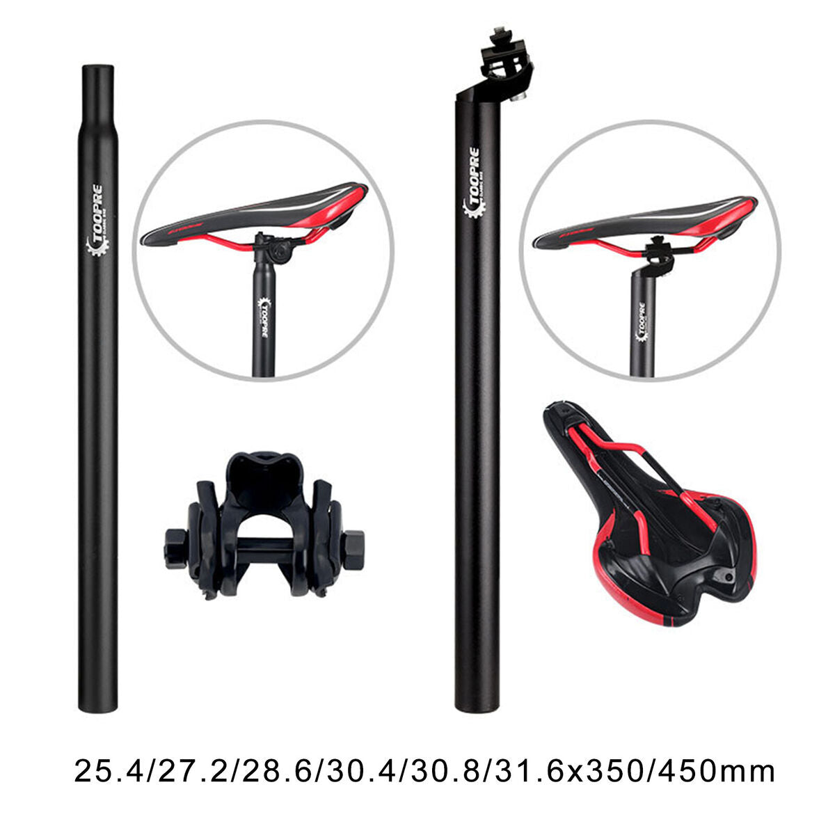 Seatpost 27.2x450mm Road Bicycle Seat Post Saddle Tube Support Component