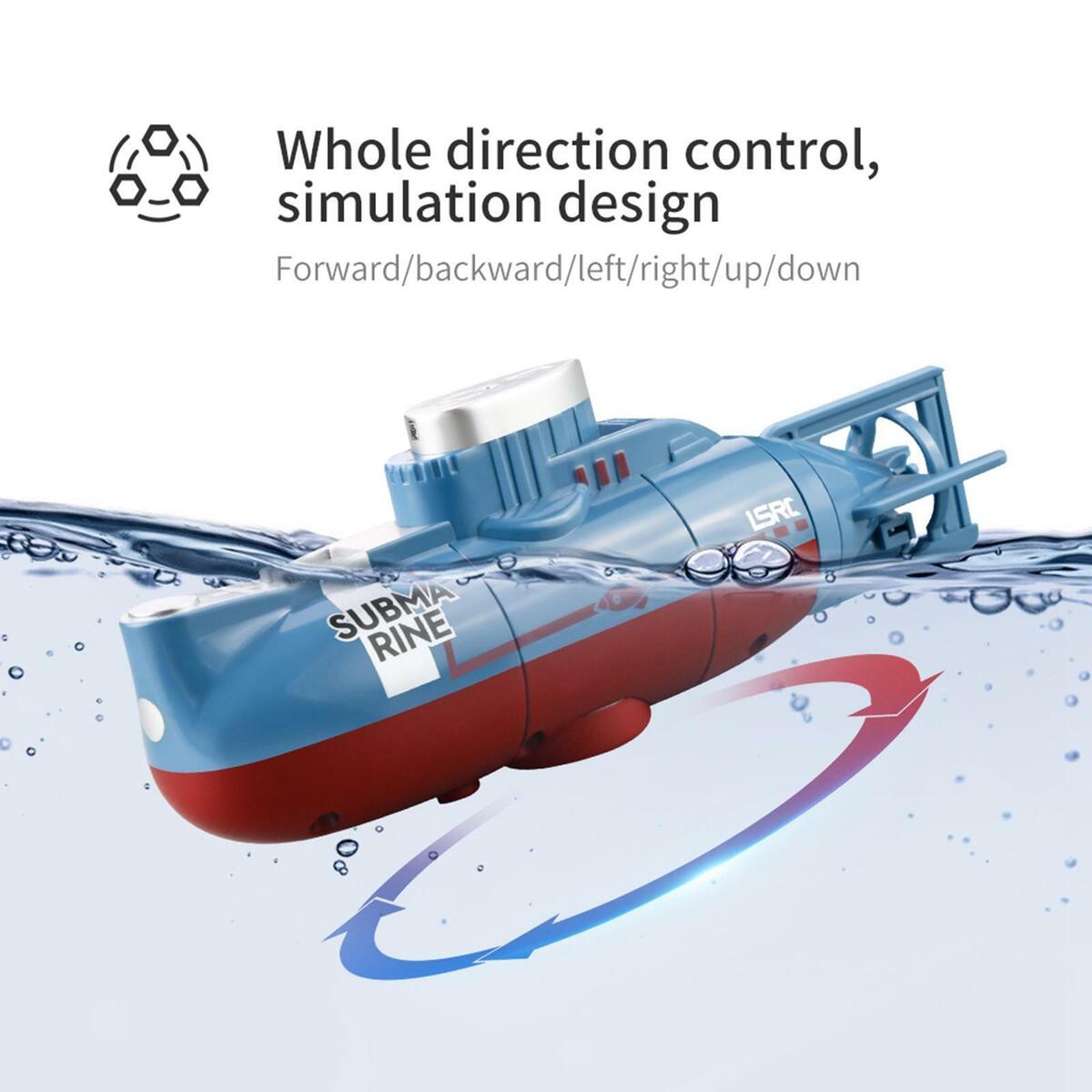 2  Mini RC Submarine 0.1m/s  USB Charging Watercraft  for