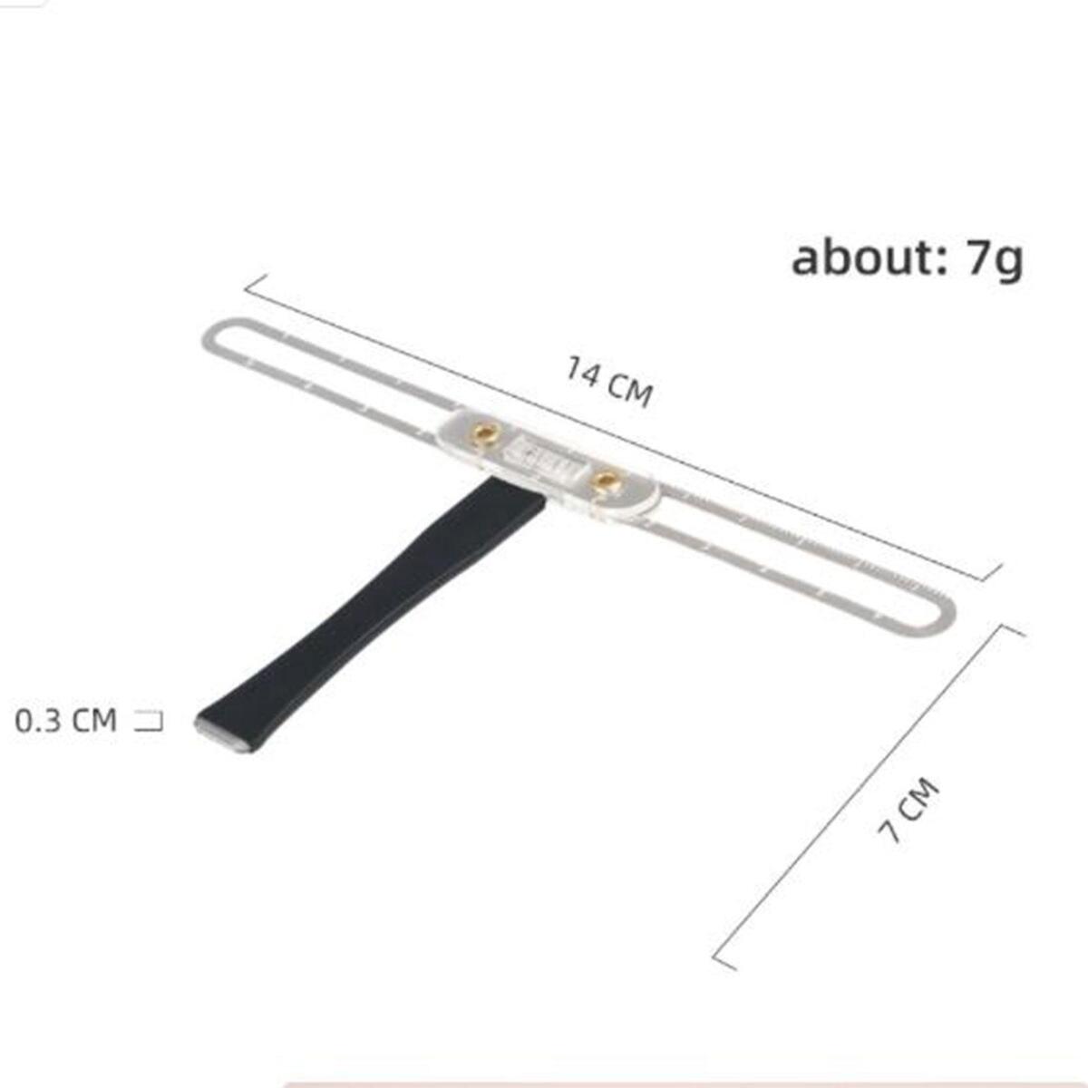 Eyebrow Ruler  Positioning Stainess Steel  Reusable