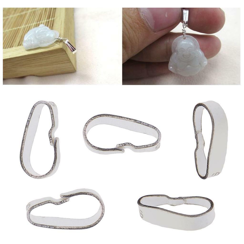 5x   Pinch Bails for Jewelry Making Crystal Pendant Findings