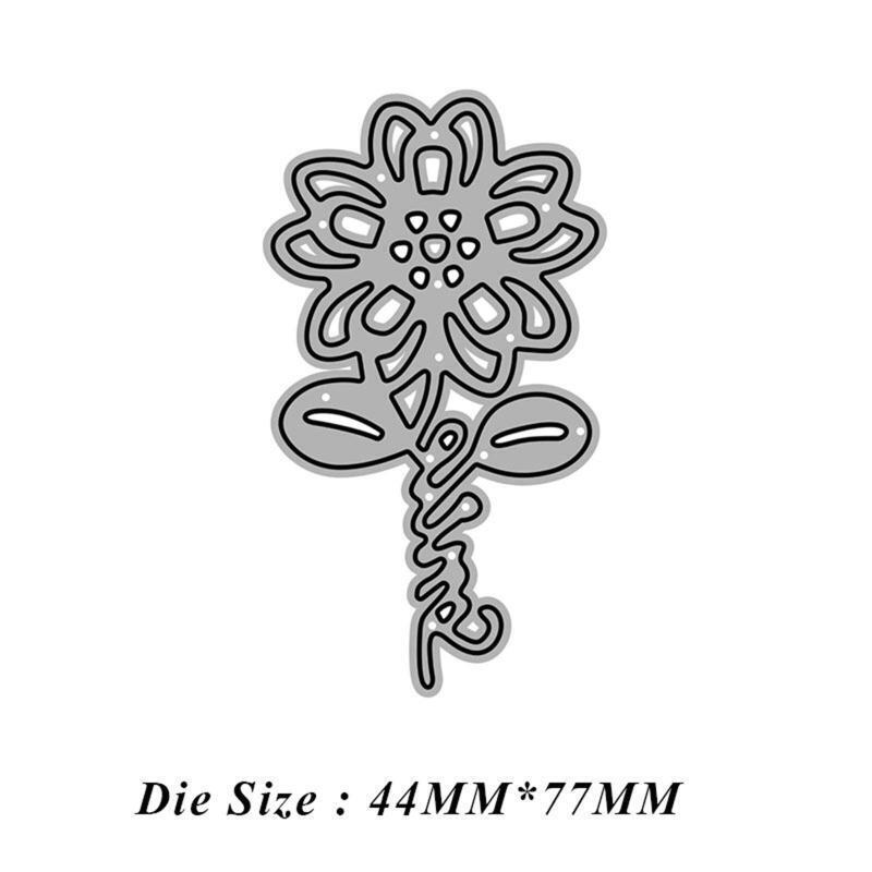 4pcs Flower Metal Cutting Dies Stencil DIY Scrapbook Album Paper Card Template